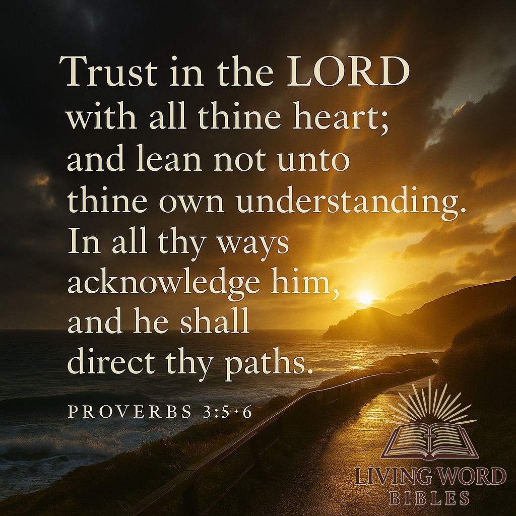 Proverbs 3:5-6 Scripture illustration