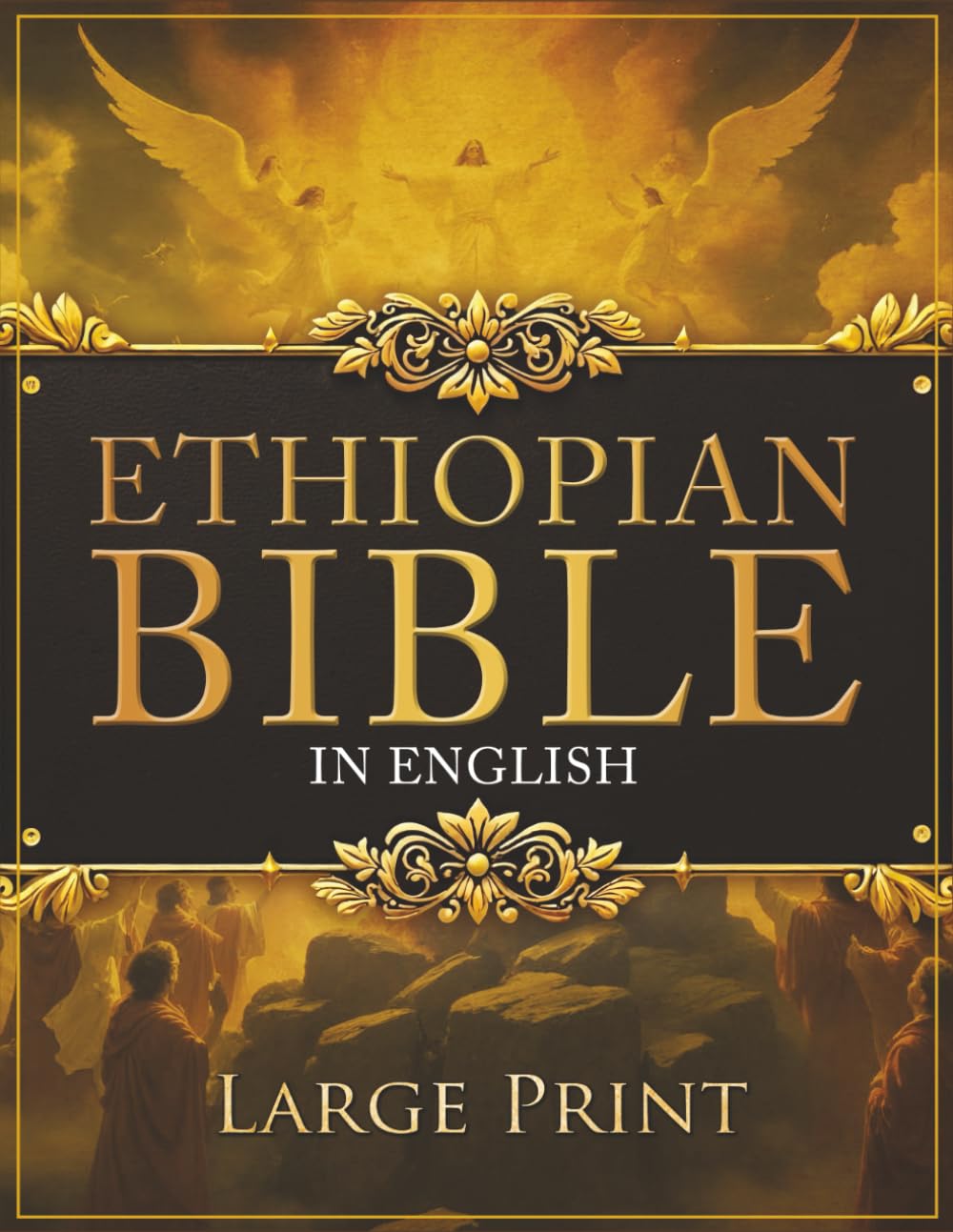 ETHIOPIAN BIBLE in English LARGE PRINT: The Definitive Collection of all the Rejected Apocrypha Scriptures. Includes Jubilees, Enoch, Audio, Bel and the Dragon, I-II-III Meqabyan, and Much More Amazon product image