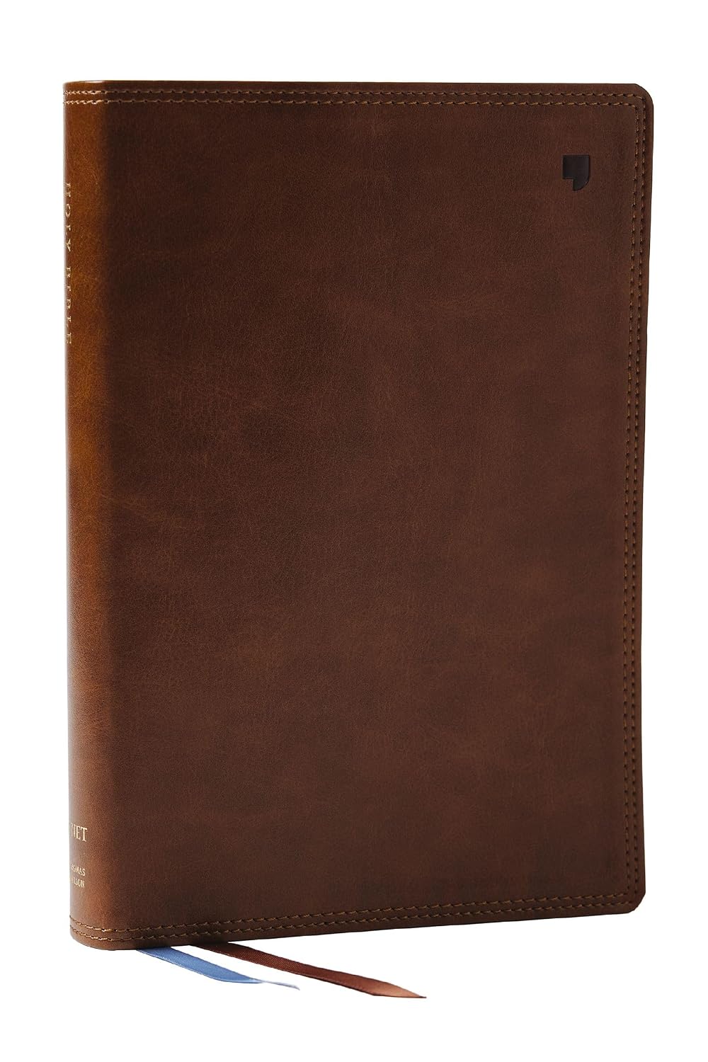 NET Bible, Large Print Thinline with Cross References, Brown Leathersoft, Comfort Print, Thumb Indexed Amazon product image